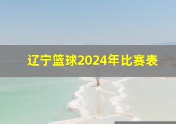 辽宁篮球2024年比赛表