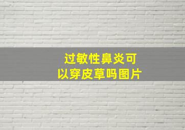 过敏性鼻炎可以穿皮草吗图片