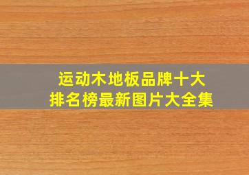 运动木地板品牌十大排名榜最新图片大全集