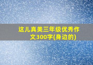 这儿真美三年级优秀作文300字(身边的)