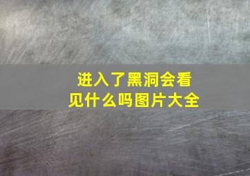 进入了黑洞会看见什么吗图片大全