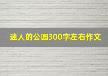 迷人的公园300字左右作文