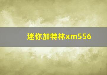 迷你加特林xm556