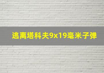 逃离塔科夫9x19毫米子弹