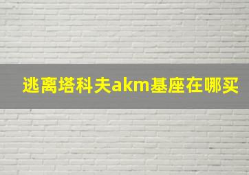 逃离塔科夫akm基座在哪买