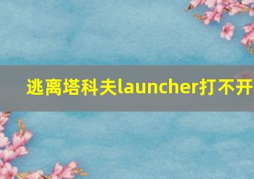 逃离塔科夫launcher打不开