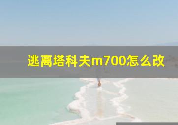 逃离塔科夫m700怎么改