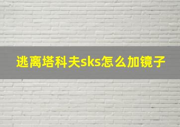 逃离塔科夫sks怎么加镜子