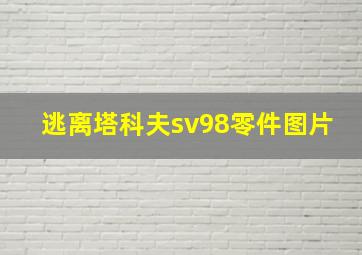 逃离塔科夫sv98零件图片