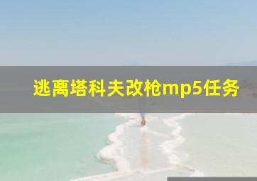 逃离塔科夫改枪mp5任务