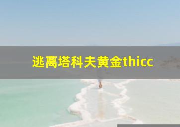 逃离塔科夫黄金thicc