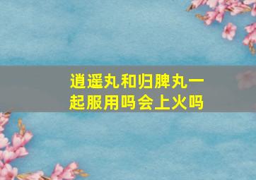 逍遥丸和归脾丸一起服用吗会上火吗