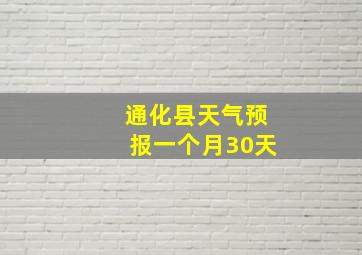 通化县天气预报一个月30天