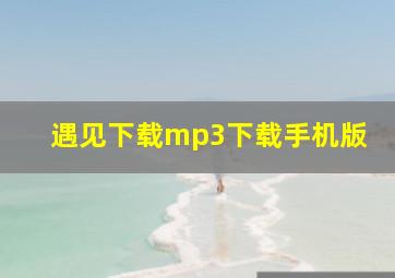 遇见下载mp3下载手机版