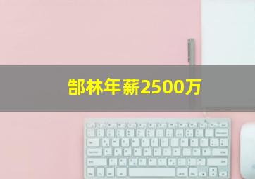 郜林年薪2500万