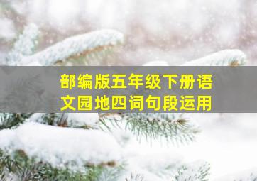 部编版五年级下册语文园地四词句段运用