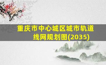 重庆市中心城区城市轨道线网规划图(2035)