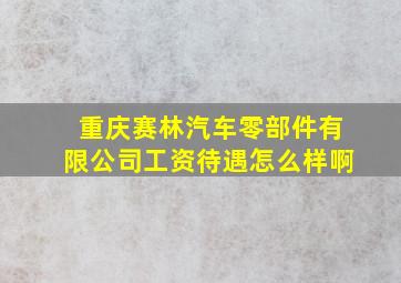 重庆赛林汽车零部件有限公司工资待遇怎么样啊