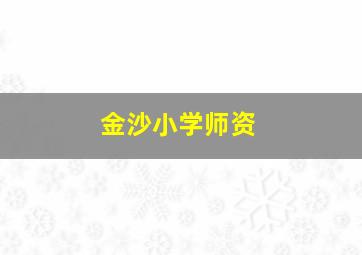 金沙小学师资