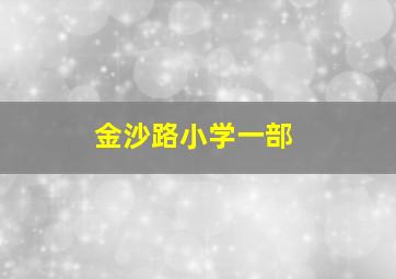 金沙路小学一部