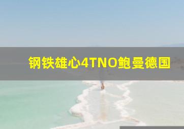 钢铁雄心4TNO鲍曼德国