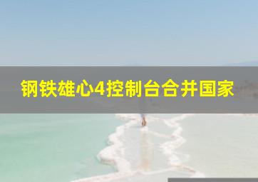 钢铁雄心4控制台合并国家