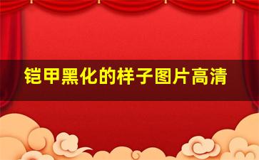 铠甲黑化的样子图片高清