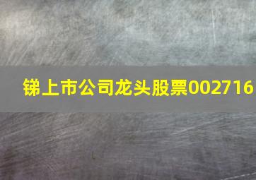 锑上市公司龙头股票002716