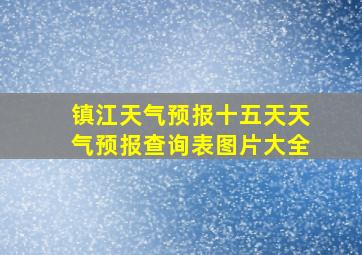 镇江天气预报十五天天气预报查询表图片大全