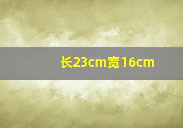 长23cm宽16cm