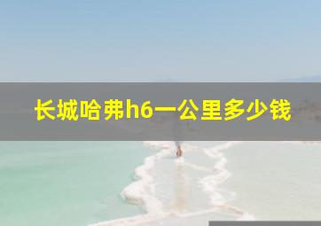 长城哈弗h6一公里多少钱