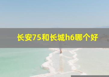 长安75和长城h6哪个好