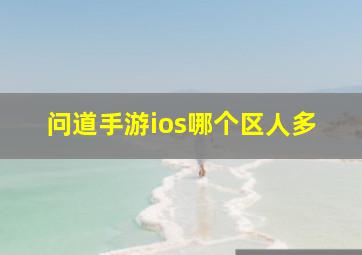 问道手游ios哪个区人多