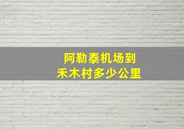 阿勒泰机场到禾木村多少公里