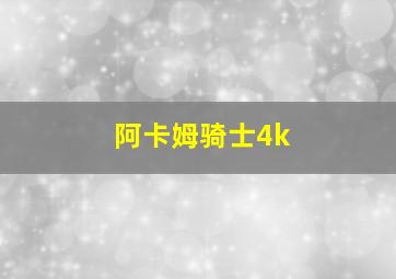 阿卡姆骑士4k