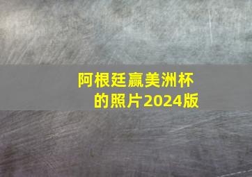 阿根廷赢美洲杯的照片2024版