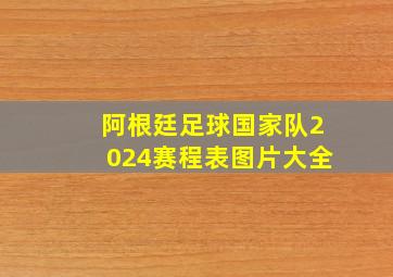 阿根廷足球国家队2024赛程表图片大全