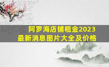 阿罗海店铺租金2023最新消息图片大全及价格