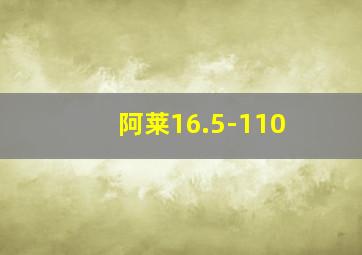 阿莱16.5-110