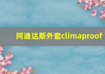 阿迪达斯外套climaproof