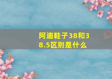 阿迪鞋子38和38.5区别是什么