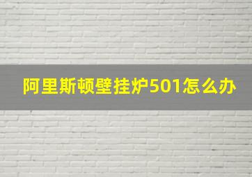 阿里斯顿壁挂炉501怎么办