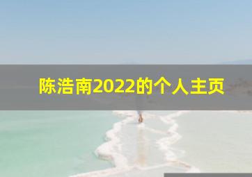 陈浩南2022的个人主页