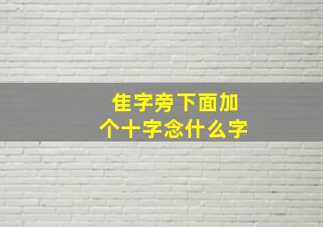 隹字旁下面加个十字念什么字