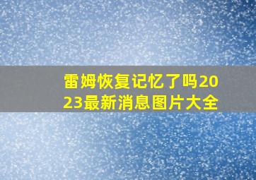 雷姆恢复记忆了吗2023最新消息图片大全