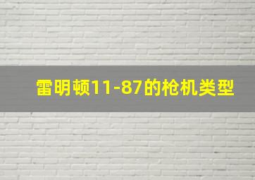 雷明顿11-87的枪机类型