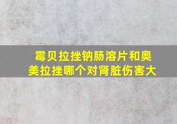 霉贝拉挫钠肠溶片和奥美拉挫哪个对肾脏伤害大