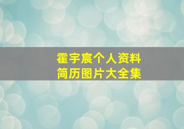 霍宇宸个人资料简历图片大全集