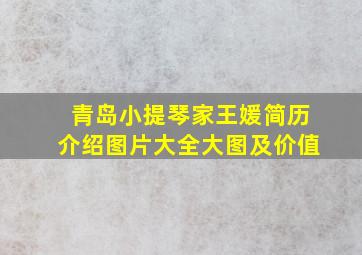 青岛小提琴家王媛简历介绍图片大全大图及价值