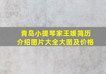 青岛小提琴家王媛简历介绍图片大全大图及价格